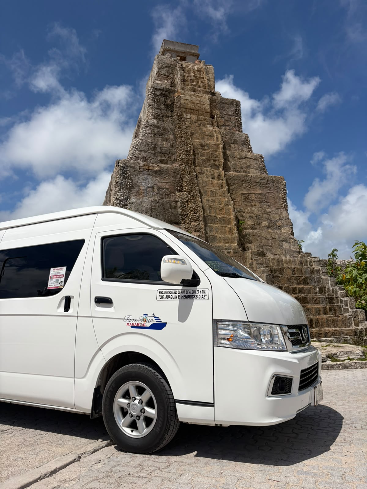 Private AC van at Chacchoben